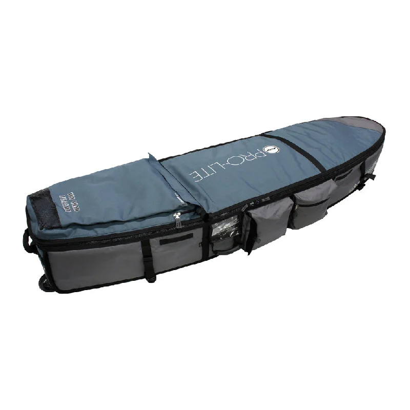 Surfboard Wax -Pro-Lite Board Bag - Wheeled Coffin 7'0 (3-4 Boards) navy/gray