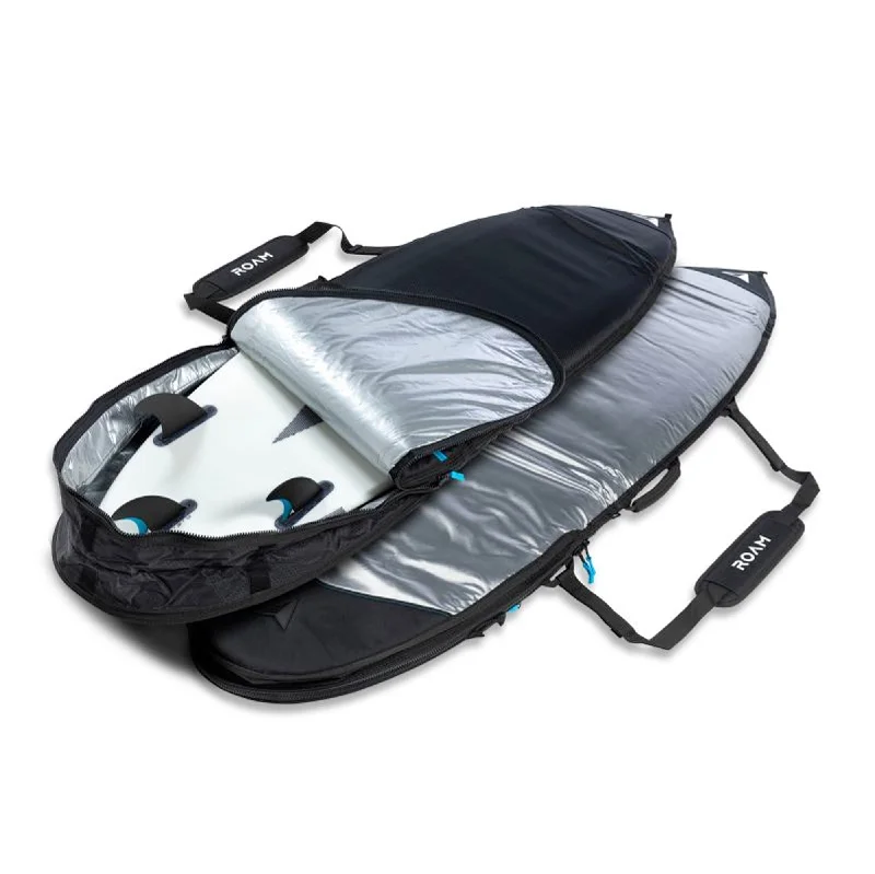 Surfboard Float -Roam Tech Plus Shortboard Surfboard Bag - Grey/Black