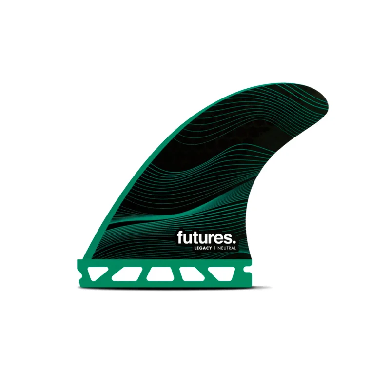 Surfing Towels -Futures F6 Honeycomb Medium Tri Fin Set - Medium/Green