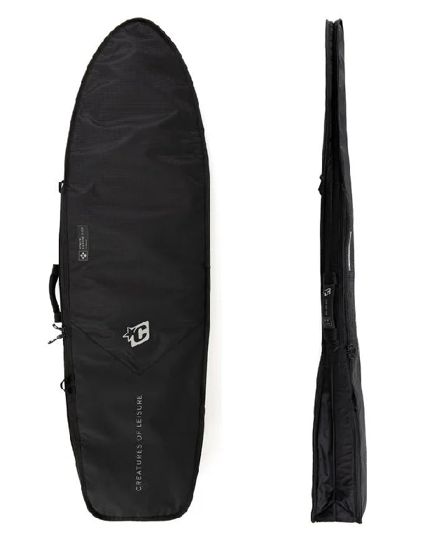 Surfboard Trolley Bag -Creatures Fish Day Use DT2 Boardbag-Black Silver