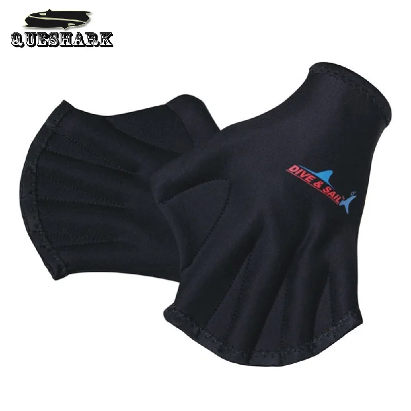 Board Transfer Bag -1 Pair 2mm Neoprene Diving Gloves Sphere Webbed Swim Gloves Surfing Swimming Paddles Training Fingerless Gloves