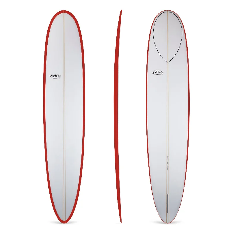 Surfing T-shirt -9'7" Wedge Noserider Red Rail Longboard Surfboard (Poly)