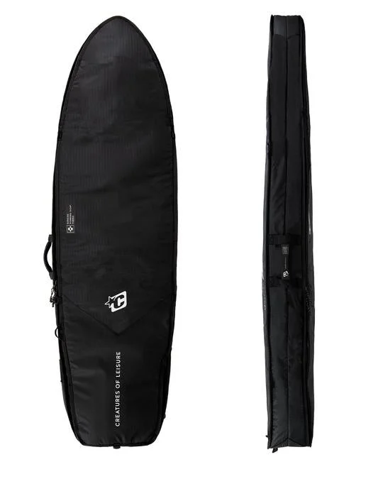 Full Body Wetsuit -Creatures Fish Double DT2 Boardbag-Black Silver