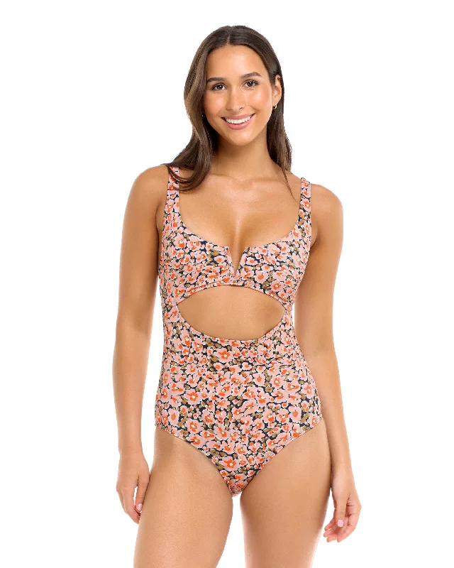 Waterproof Surf Jacket -Mademoiselle Eli One-Piece Swimsuit - Multi