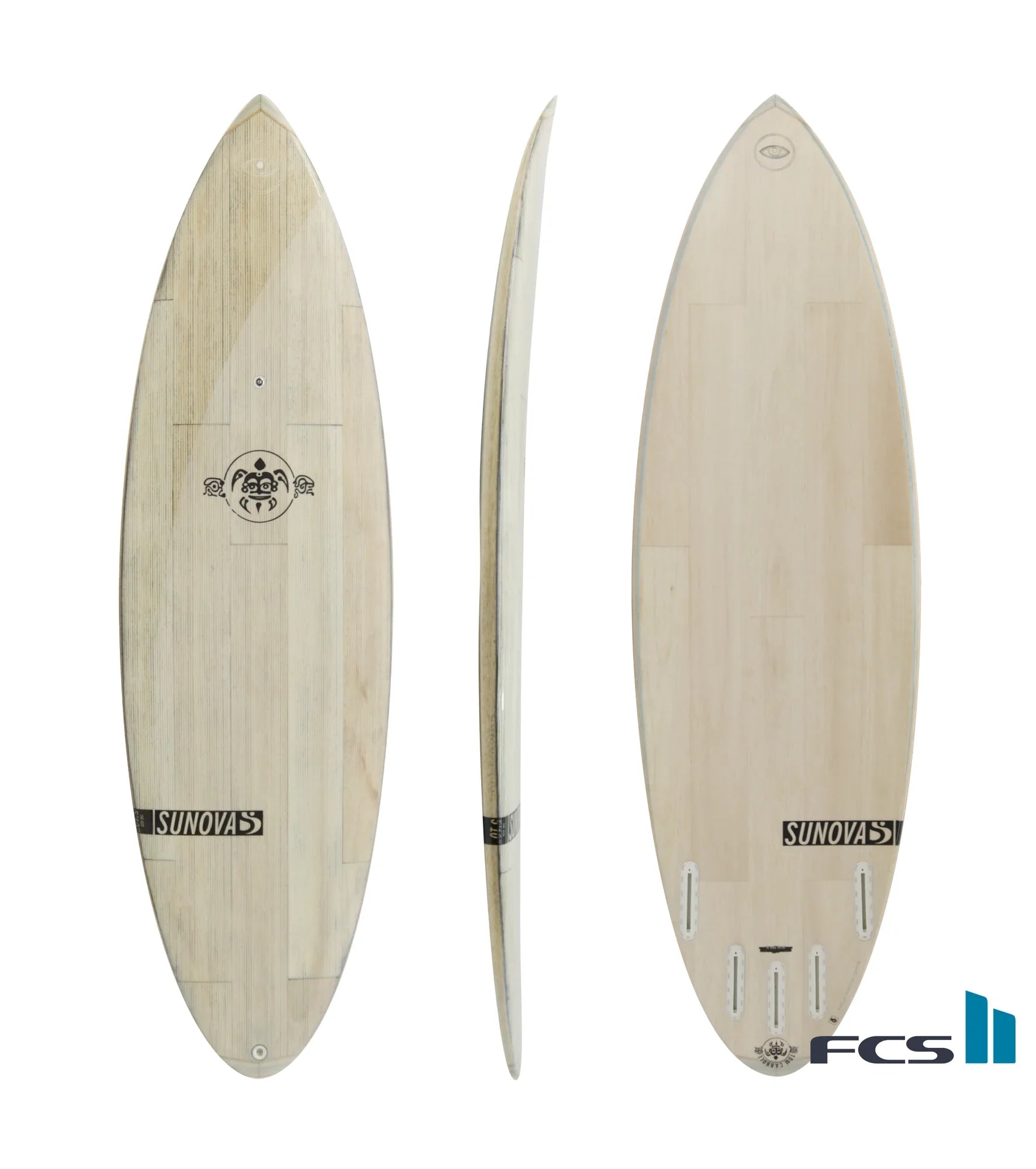 Hybrid Surfboard -Sunova The Bud TC Morphlex Stanard - FCS II - 5 Fin