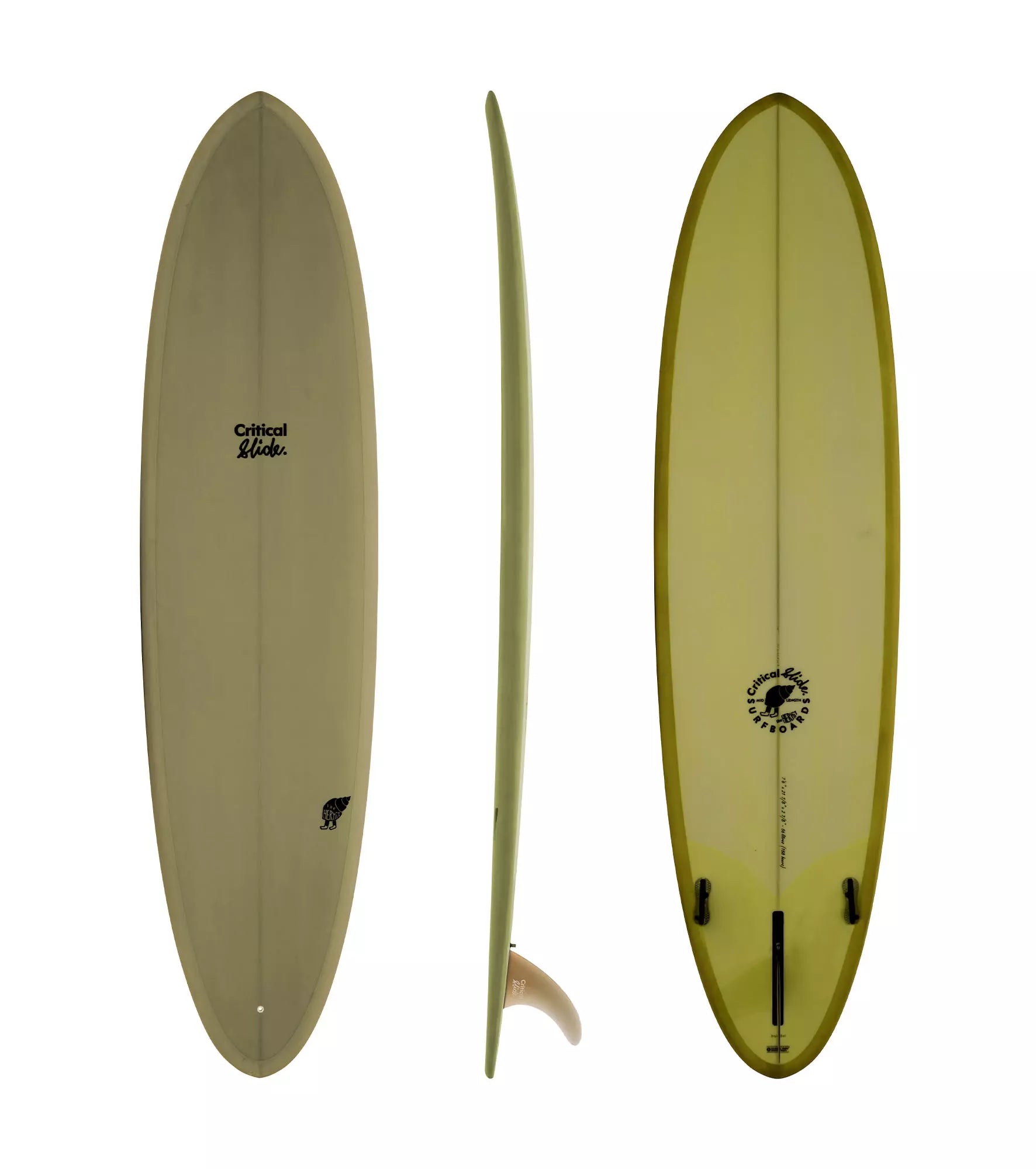 Surfboard Shaper -Critical Slide Hermit PU - FCS II - 2 + 1 Fin FACTORY SECOND