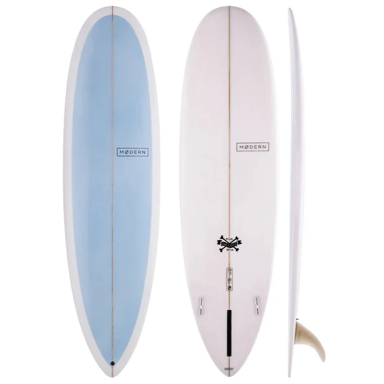 Fish Surfboard -MODERN LOVE CHILD 7'6" PU SKY BLUE 58.6L