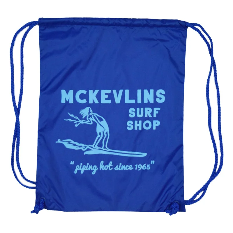 Surfing Hat -McKevlin's - Piping Hot Cinch Backpack - Royal