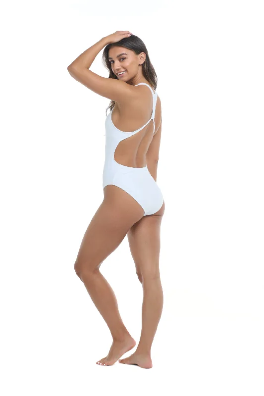 Longboard Surfboard -Smoothies Mylene One-Piece Swimsuit - Snow