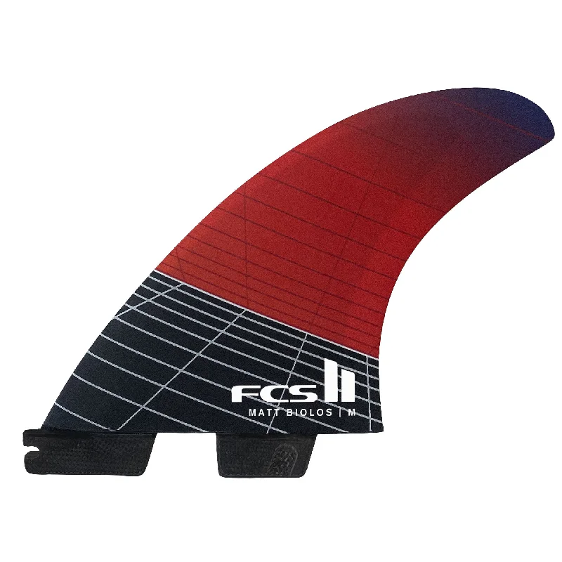 Surfboard Griptape -FCS II MATT BIOLOS TRI PC CARBON MEDIUM - RED