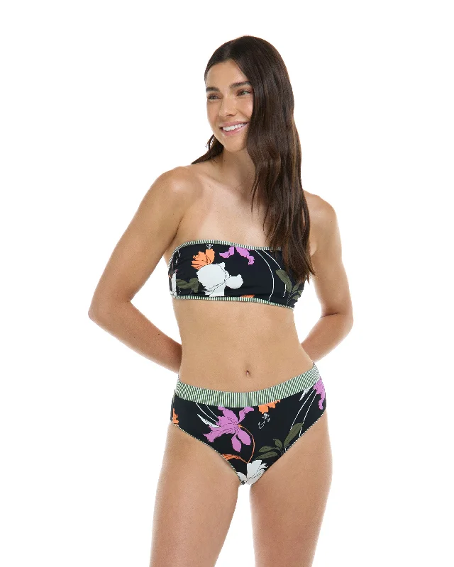 Surfboard Repair Tape -Dreamy Kai Reversible Unstructured Bandeau - Black / Dreamy