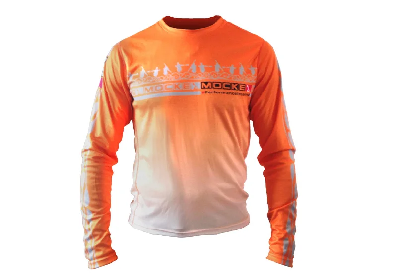 Wetsuit Gloves -MOCKE Mens Orange Fly Dry Long Sleeve Paddling Shirt