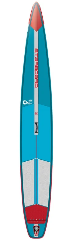 Anti-Slip Surfboard Pad -2025 STARBOARD INFLATABLE 12'6” X 21” X 4.75” SUP JUNIOR RACER DELUXE LITE SUP BOARD