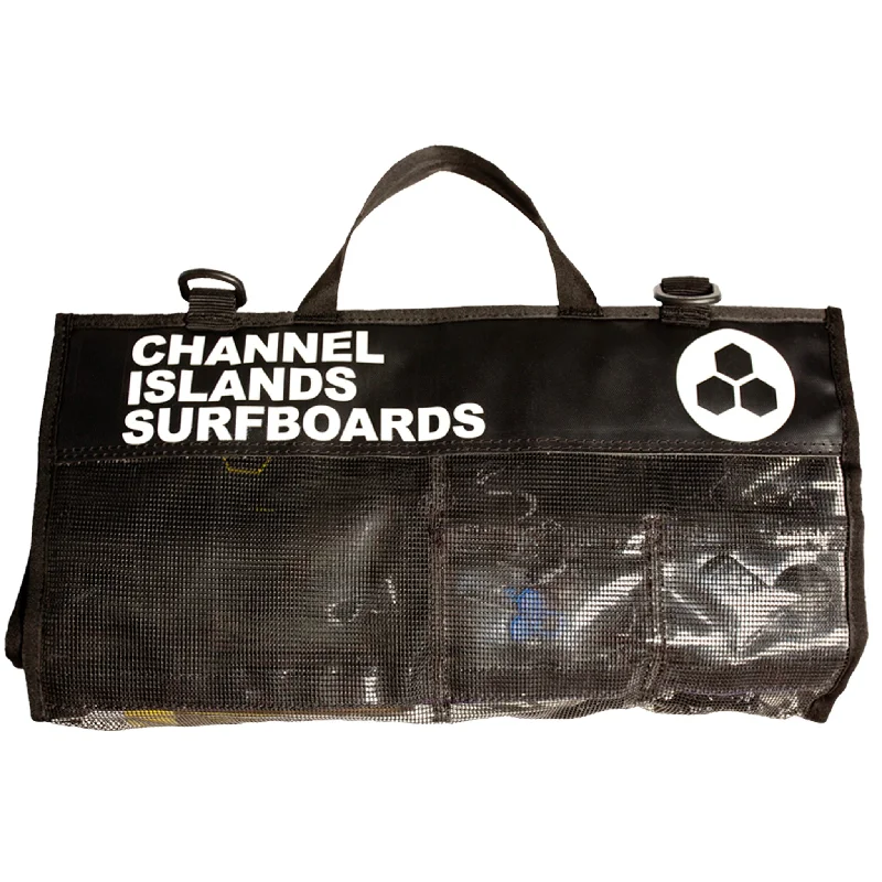 Surfboard Trolley Bag -Channel Islands Fin and Accessory Case-Black