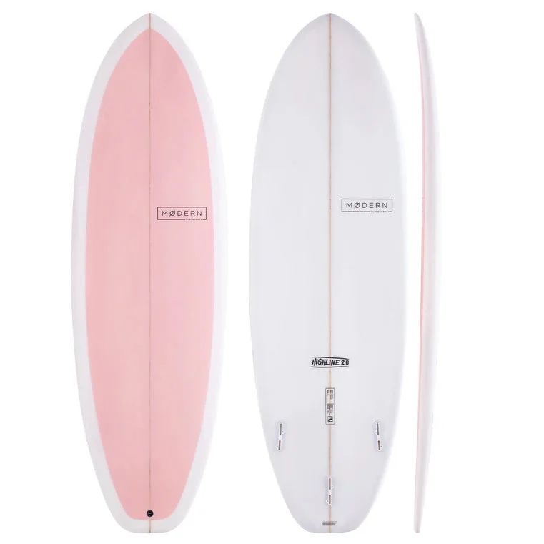 Surfboard Fins -MODERN HIGHLINE 2.0 6'9" CANDY PINK FCS II 56L