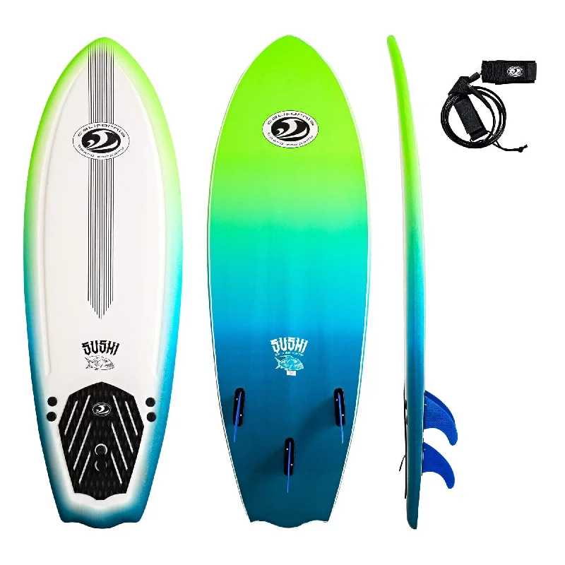 Beach Cooler -CBC 5'8" Sushi Foam Surfboard Soft Top