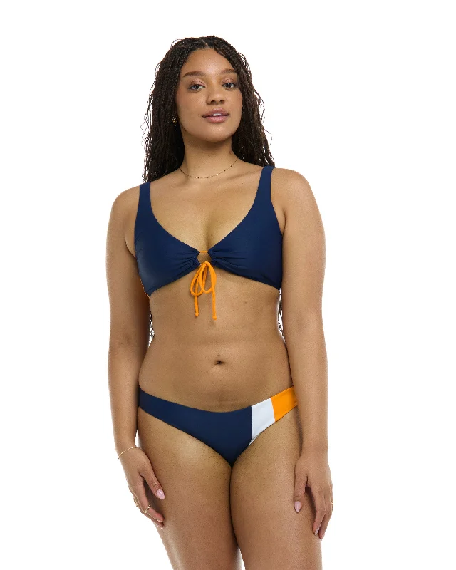 Surf Trainer -Maritime Lolah Scoop Bikini Top - Midnight / Maritime