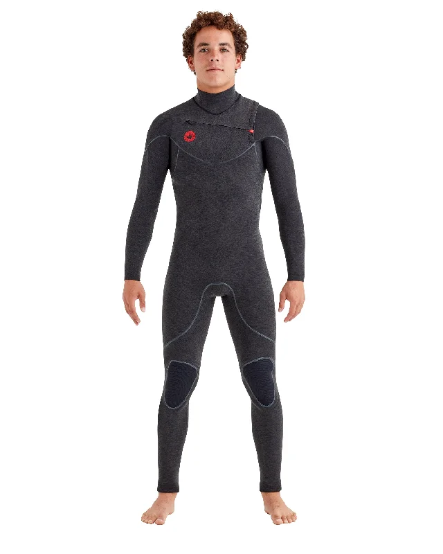 Warm Water Wetsuit -Red Cell 2mm Slant-Zip Men's Fullsuit - Black Heather