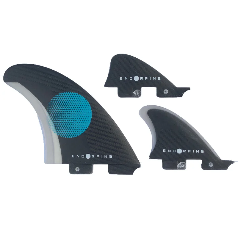 Surfboard Wax Holder -ENDORFINS SLATER KS TWIN + 2 CARBON BLACK/BLUE FCS II