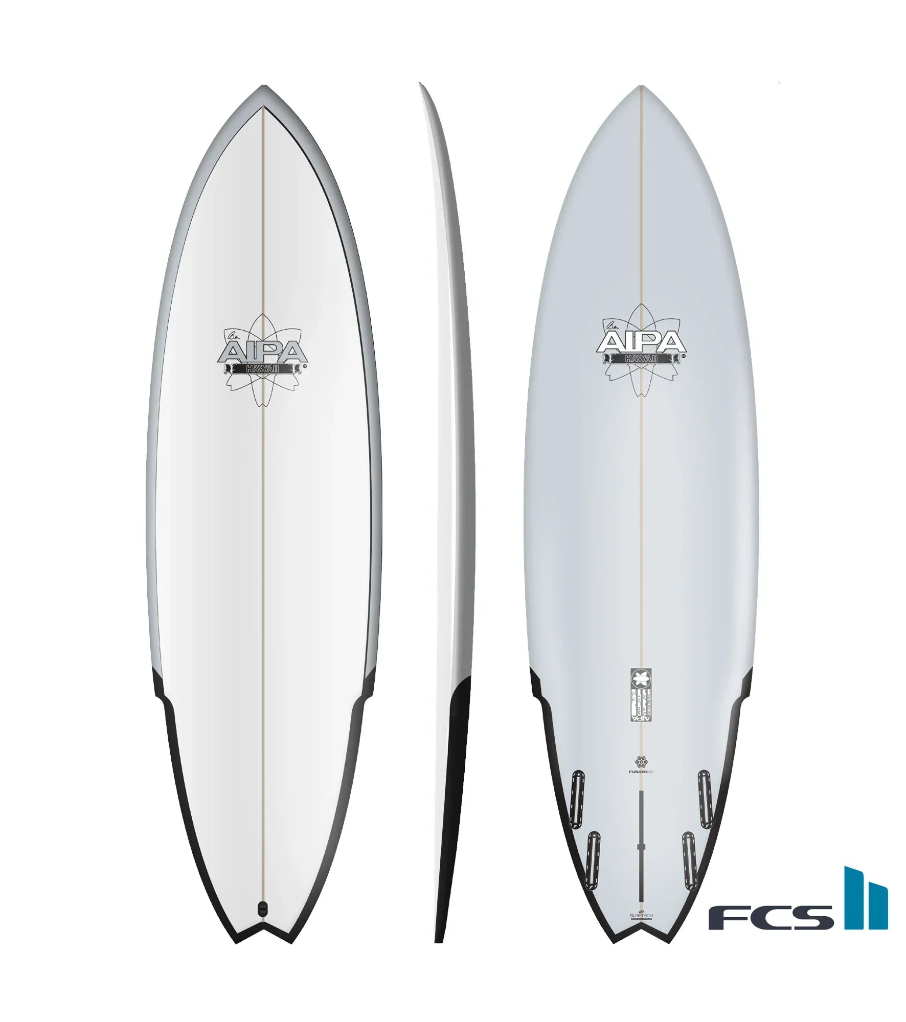 Surfing Gear Bag -Aipa Big Boy Sting - Fusion HD - FCS II - 4 + 1 Fin