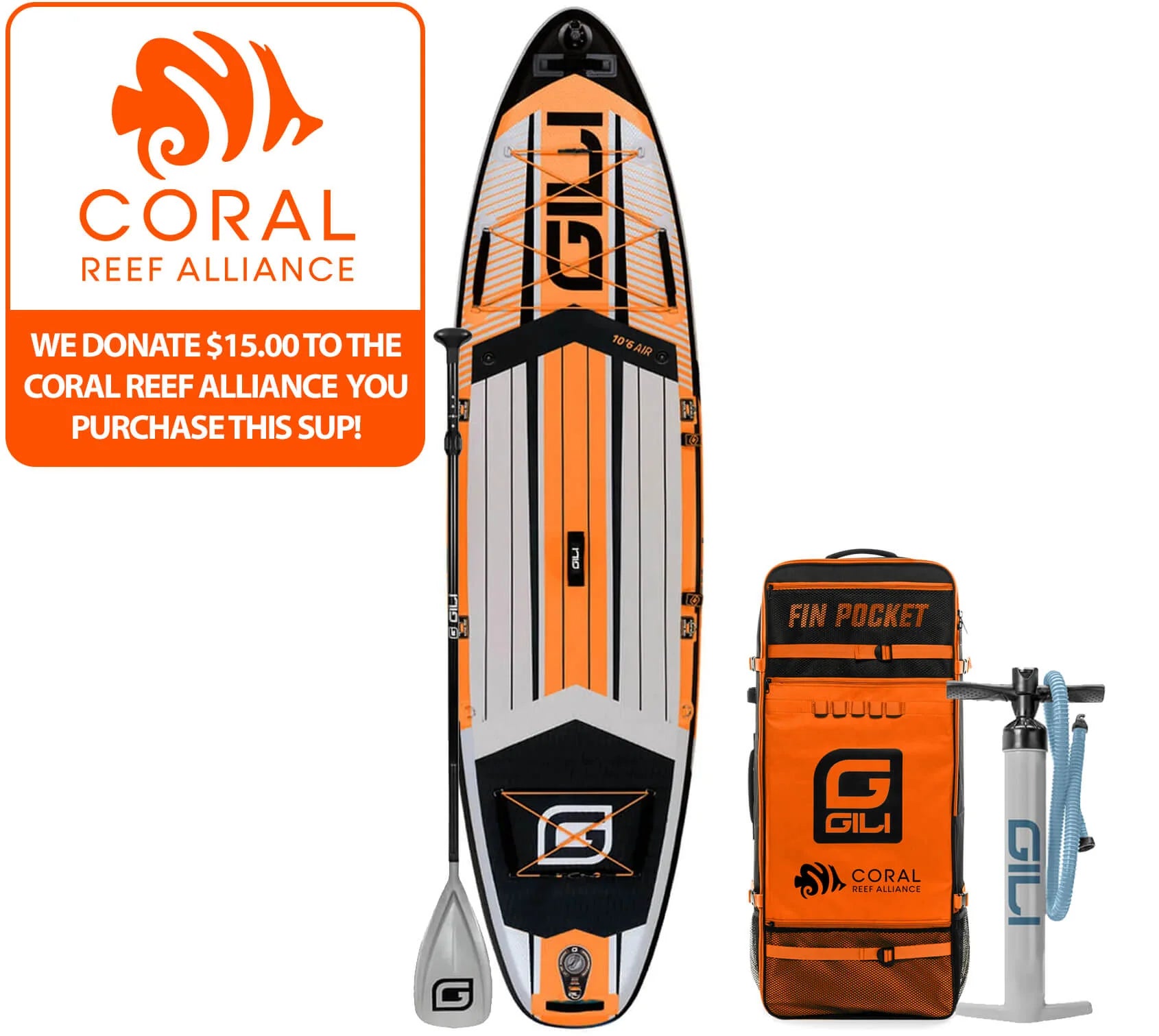 Surfing Towel -10'6 / 11'6 AIR Inflatable Paddle Board: $15 Donation to the Coral Reef Alliance