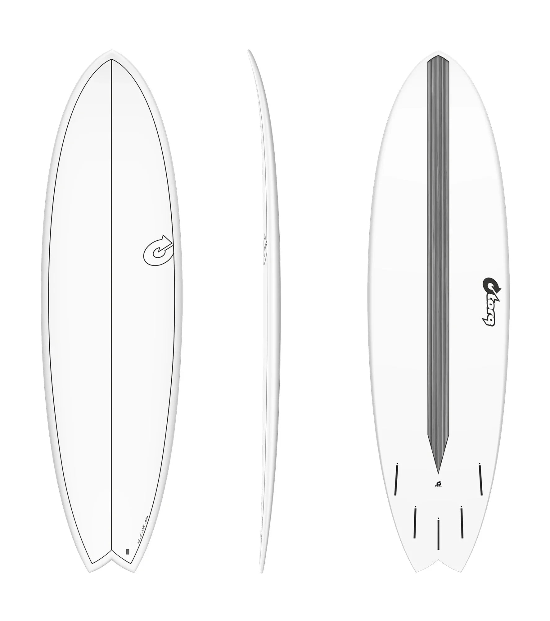 Beginner Surfboard -Torq Fish CS - Futures - 5 Fin