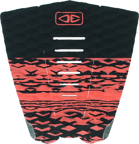 Surfboard -O&E Ocean & Earth Blazed 3 PIECE Tail Pad Coral/Black