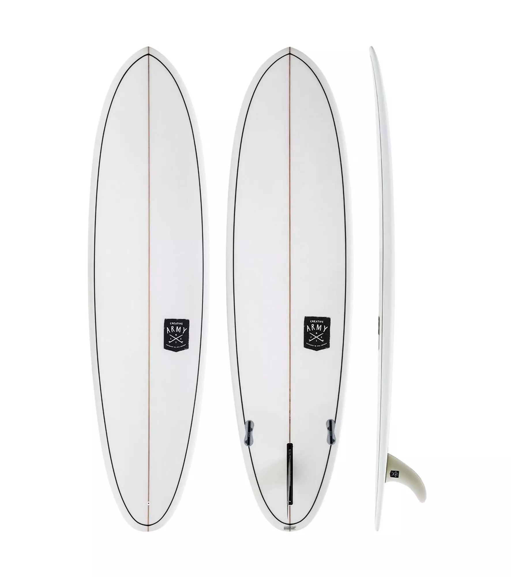 Surfboard Storage Rack -Creative Army Huevo SLX - FCS II - 2 + 1 Fin