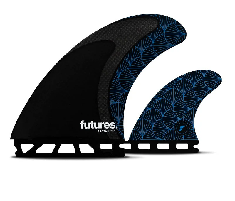 Surfboard Fins Set -Futures Rasta Twin + 1 Fins HC