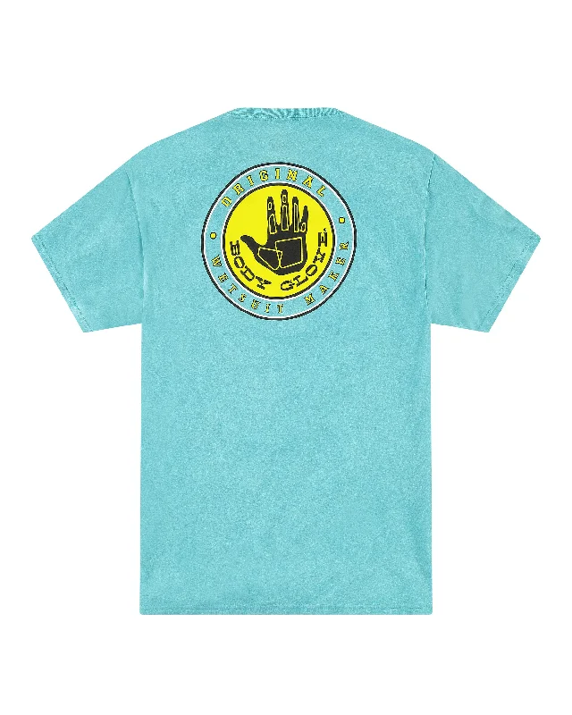 Beach Cooler -OG Wetsuit Maker Short-Sleeved T-shirt - Aqua