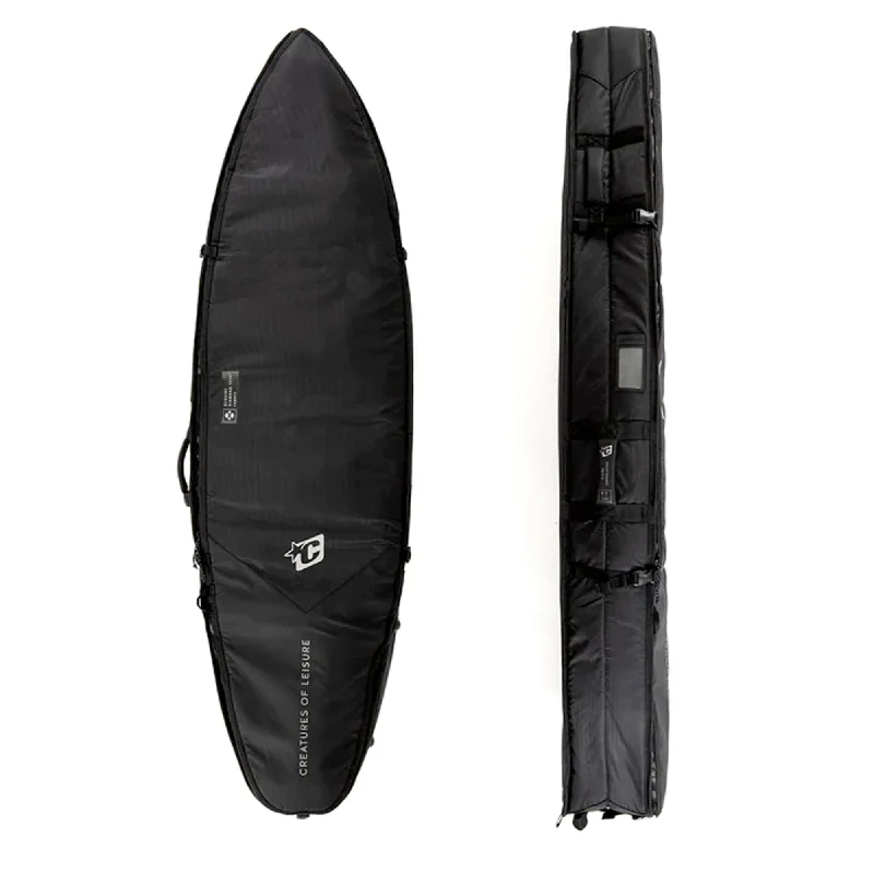 Surfing T-shirt -Creatures of Leisure Shortboard Triple DT2.0 Surfboard Bag - Black