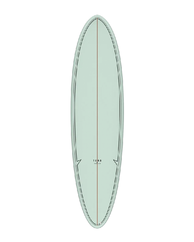 Custom Surfboard -7'6 TORQ FUN CLASSIC COLOR PALM PATTERN 21 1/2” x 2 7/8” 52.4L FUTURES