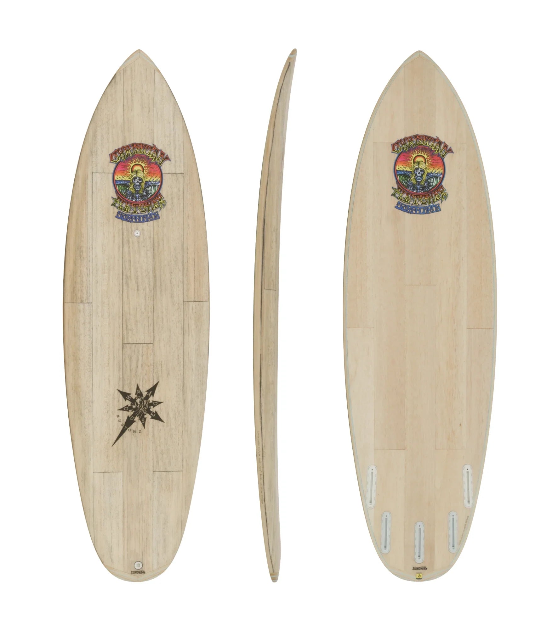 Soft-top Surfboard -Sunova Loose Juice CF Morphlex Team - Futures - 5 Fin