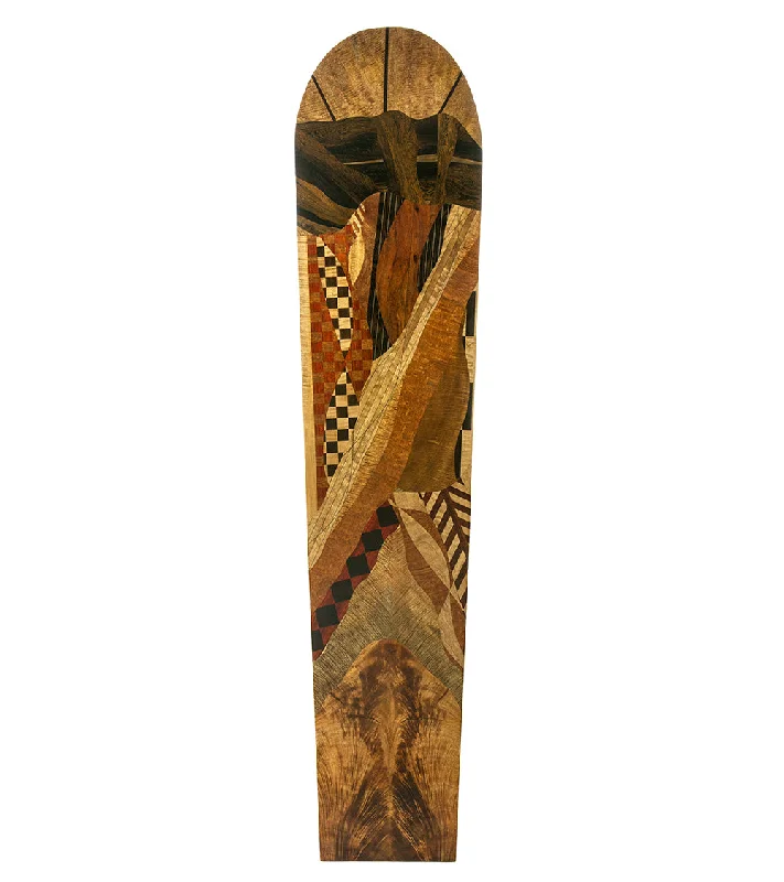 Surfboard Stabilizer -Hawaiian Marquetry Surfboard "Lahaina" by Leleo Kinimaka