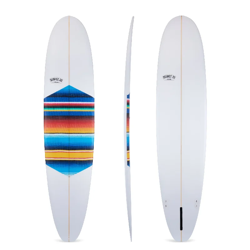 Adjustable Wetsuit -8'6" Ultimate Longboard Surfboard with Mexican Blanket Inlay (Poly)