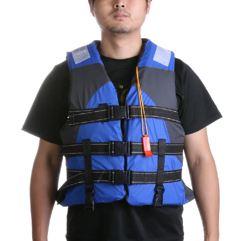 Surfboard Travel Bag -Adult Polyester Swimming Life Jacket Professional Life Vest For Drifting Boating Survival Fishing Safety Jacket with Whistle