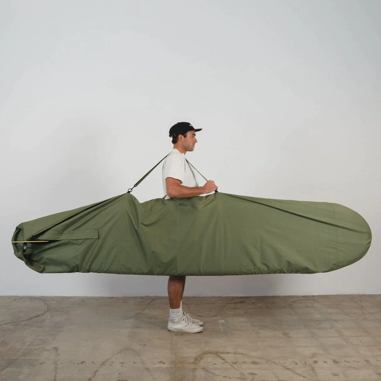 Beach Mat -Olive Drab Canvas Surfboard Bag