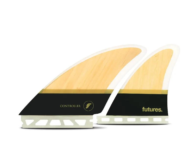 Surfboard Fin Box -FUTURES CONTROLLER HC QUAD - BAMBOO/BROWN