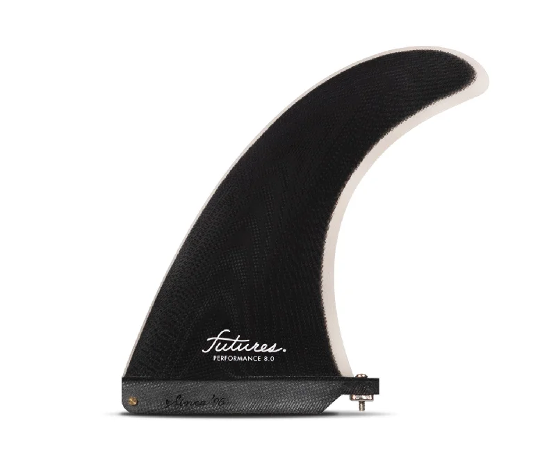 Surf Trainer -Futures Performance Single Fin-Black/Grey-8"