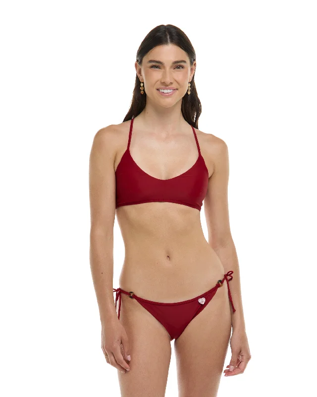 Surfing Stickers -Smoothies Alani Bikini Top - Cranberry