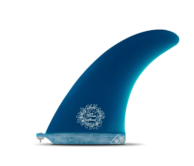 Surf Shoes -Futures Brewer 7.5" Fiberglass Single Fin-Blue