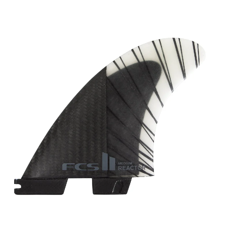 Premium Surfboard -FCS II REACTOR PC CARBON TRI FIN BLACK/CHARCOAL