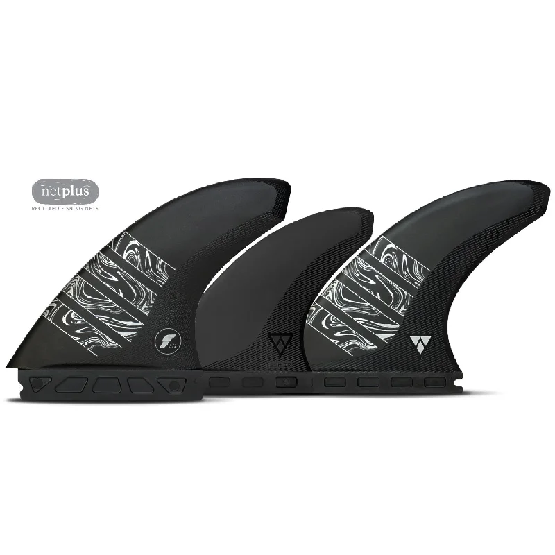 Surfboard Fin Box -FUTURES VECTOR 3/2 ALPHA TRI/QUAD L - CARBON/SILVER