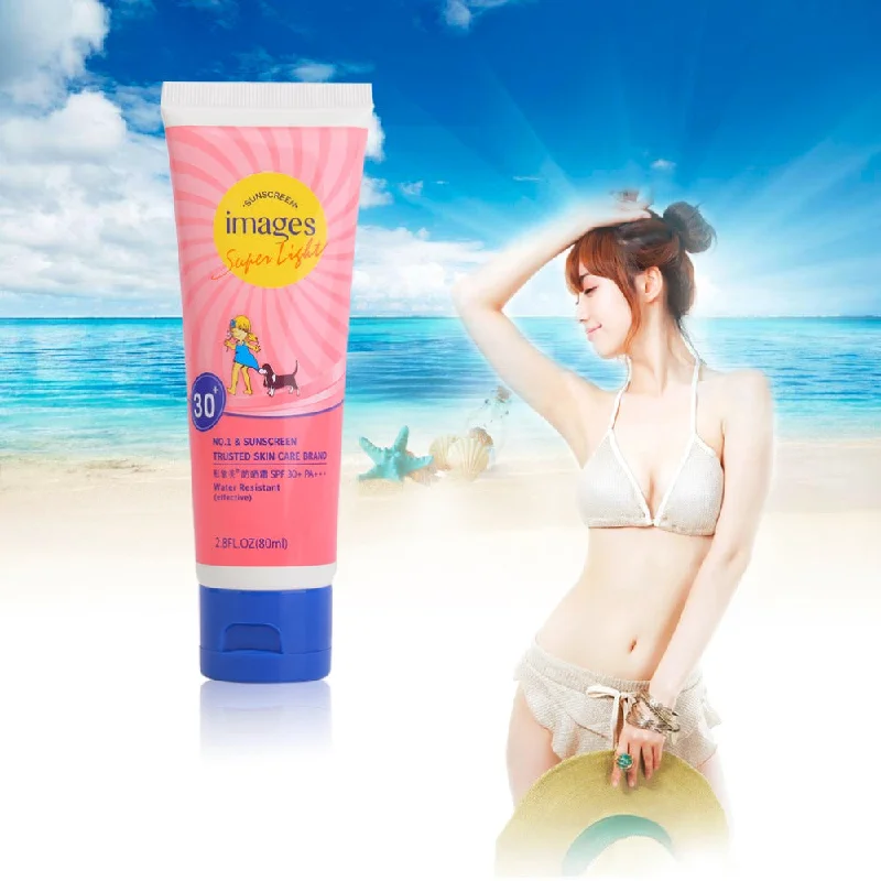 Wetsuit -80ML Unisex Face Body Sunscreen Cream SPF30-PA+++ Natural Long Lasting UV Isolation Sunscreem Cream Skin Cream