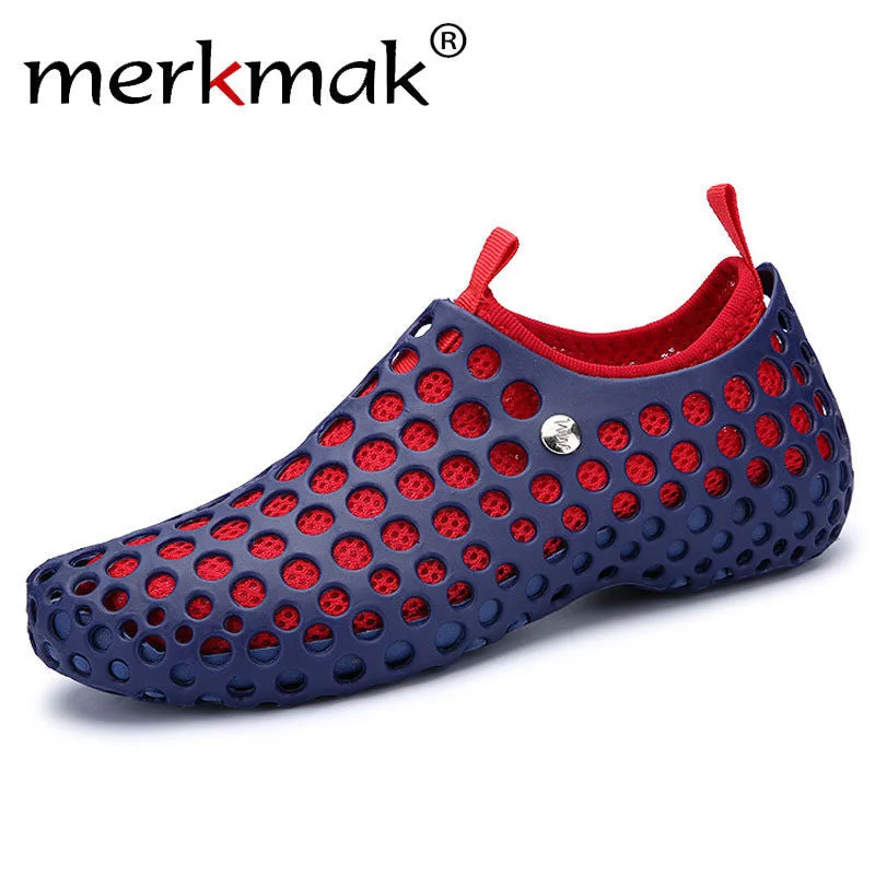 Longboard Surfboard -Merkmak 2017 Shoes Men Summer Sandals Breathable Soft Flats Driving Fretwork Chaussures Homme Water Fishing Zapatos Masculinos