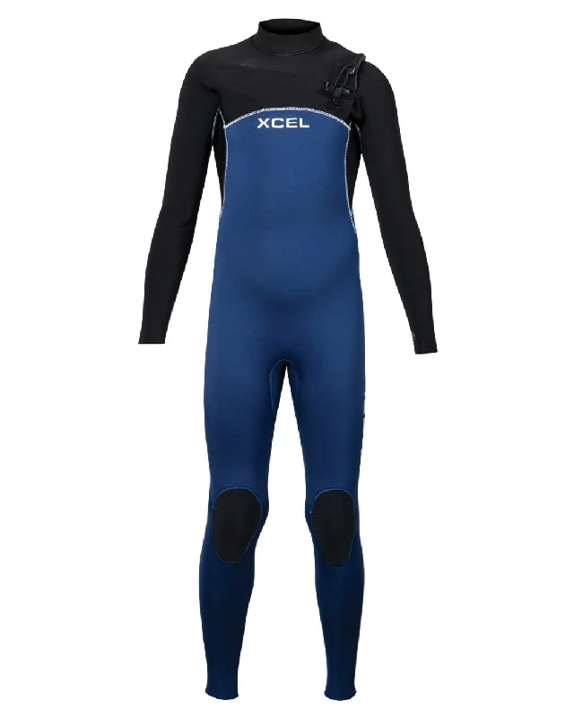 Spring Suit Wetsuit -Kids Comp 4/3mm Chest Zip Fullsuit