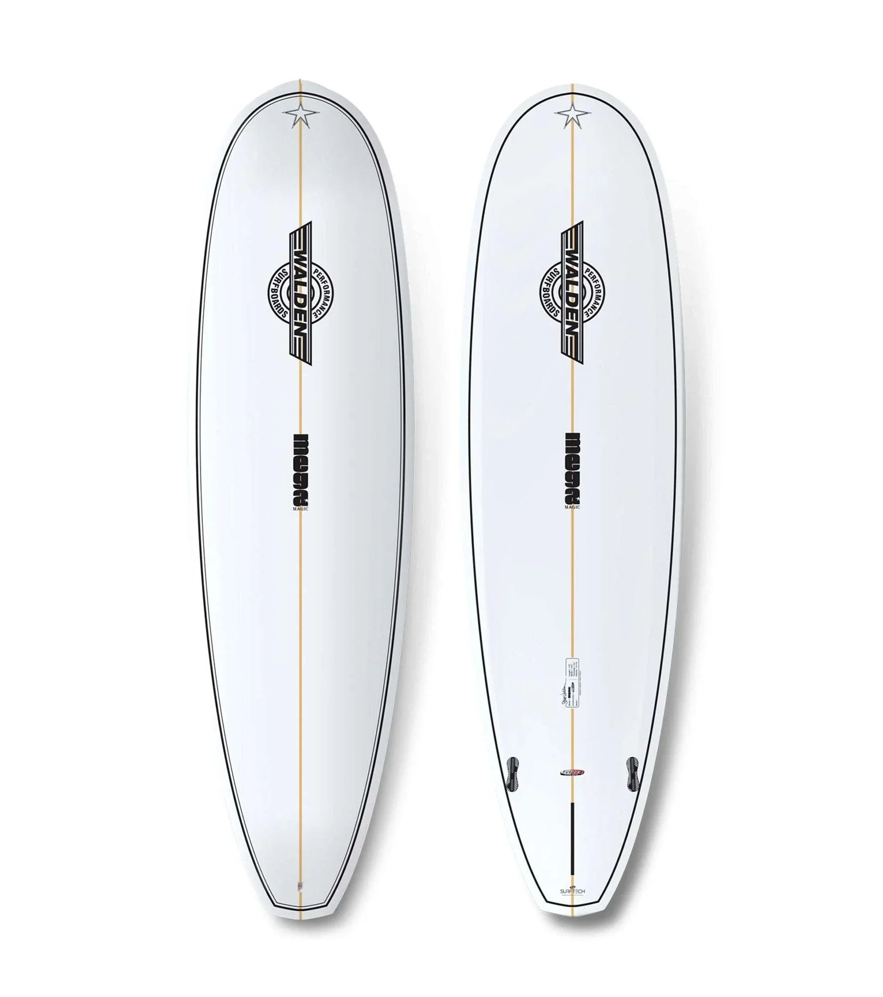 Surfboard Wax Holder -Walden Mega Magic - Fusion HD - FCS II - 2 + 1 Fin