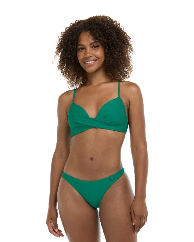 Surfboard -Smoothies Kerry Fixed Triangle Bikini Top - Viridian