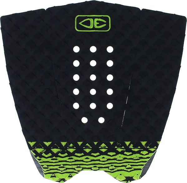 Surfboard Fins -O&E Ocean & Earth Simple Jack Hybrid Wide Tail Pad Black/Lime