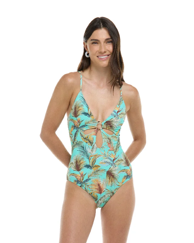 Wax Comb -Molokini Maddie One-Piece Tank Swimsuit - Sea Mist / Molokini